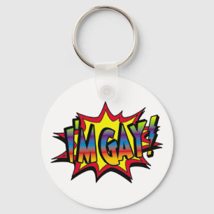 I'm Gay Burst Keychain