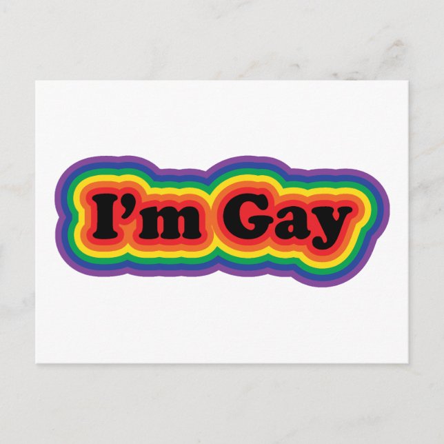 I'm Gay Postcard (Front)