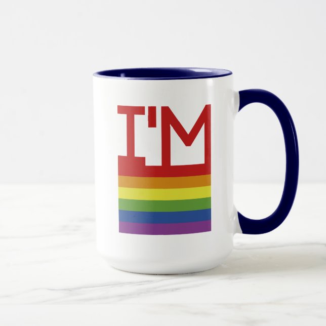 I'm Gay | Rainbow Flag Mug (Right)