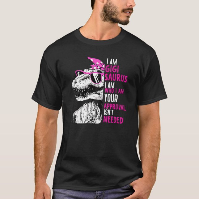 Im Gigi Saurus Dinosaur  Gigisaurus Women Pink T-Shirt (Front)