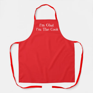 I'm Glad I'm The Cook Fun Kitchen Apron