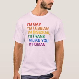 I'M GLBT I'M HUMAN T-Shirt