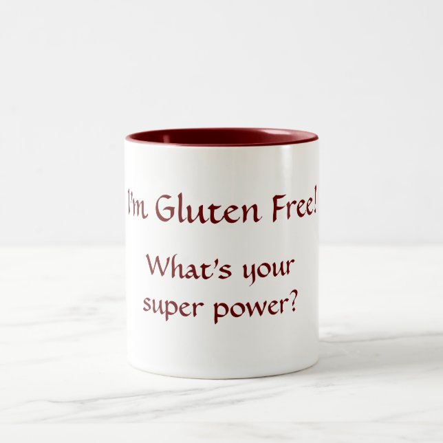 I'm Gluten Free! What's Your Super Power Mug (Center)