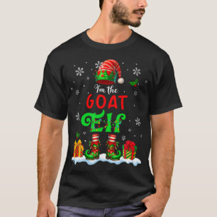 I'M Goat Elf Christmas Elf Costume Farmer Rancher  T-Shirt