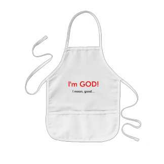 I'm GOD! Kids Apron