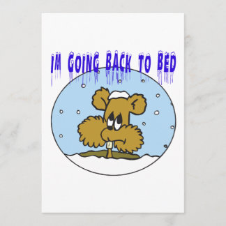 Im Going Back To Bed Invitation