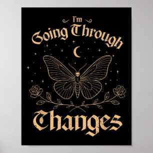 I'm Going Through Changes, Vintage Gothic Bat Poster