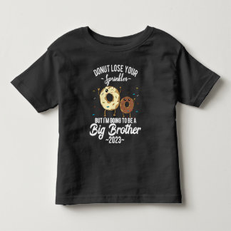 I'm Going to be a Big Brother 2023 Doughnut Toddler T-shirt