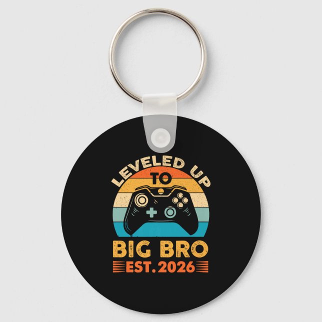 I'm Going To Be A Big Brother 2026 I Levelled Up T Keychain (Front)