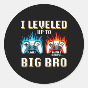 I'm Going To Be A Big Brother Funny Big Bro Video  Classic Round Sticker