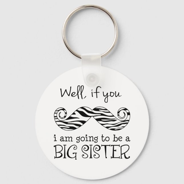 I'm Going to be a Big Sister Keychain (Front)