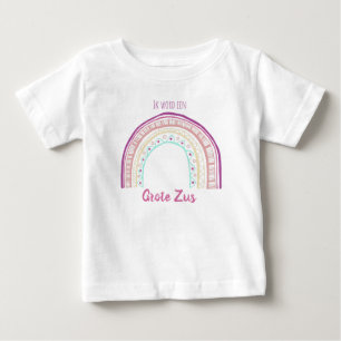 I'm going to be a big sister with a rainbow drawn baby T-Shirt