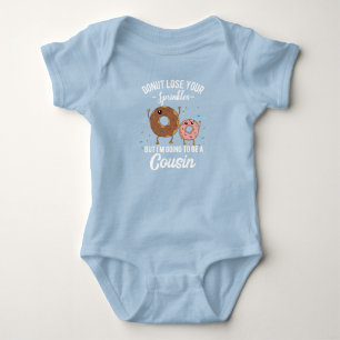 I'm Going to be a Cousin Pregnancy Doughnut Meme Baby Bodysuit