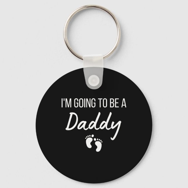 I'm Going To Be A Daddy Pregnancy Announcement New Keychain (Front)