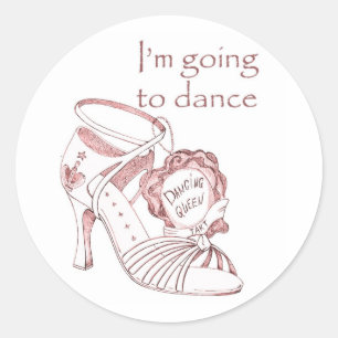 I'm going to dance classic round sticker