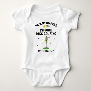 I'm Going to Disc Golfing with Daddy   Disc Golfer Baby Bodysuit
