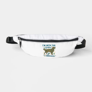 Im Golden Retriever Dog Halloween Pumpkins Leaves_ Fanny Pack