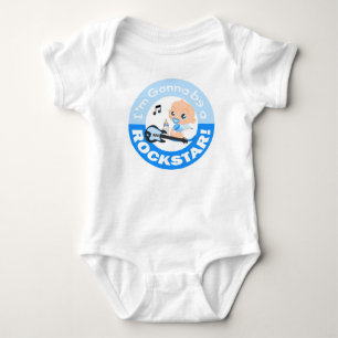 I'm Gonna be a Rockstar Blue Infant Creeper