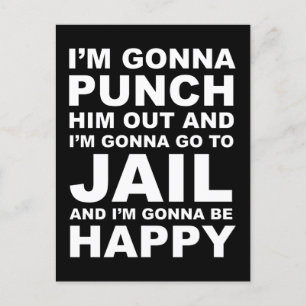 I'm Gonna Punch Him Out Funny Pelosi Quote Postcard