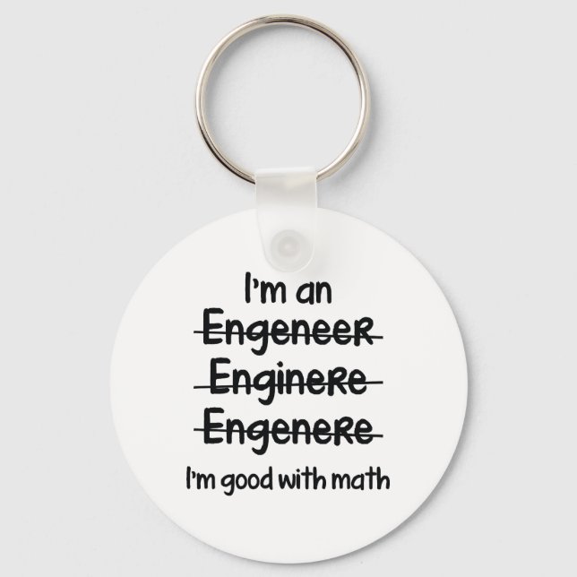 I'm Good With Math Keychain (Front)