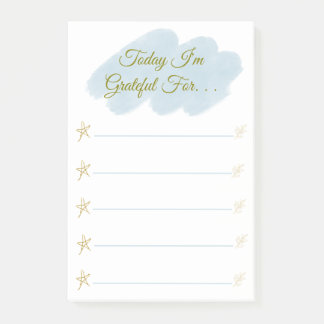 I'm Grateful for Personalized Grateful  Post-it Notes