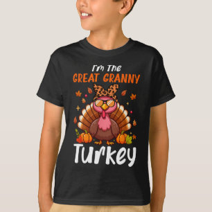 I'm Great Granny Turkey Thanksgiving Proud Women F T-Shirt