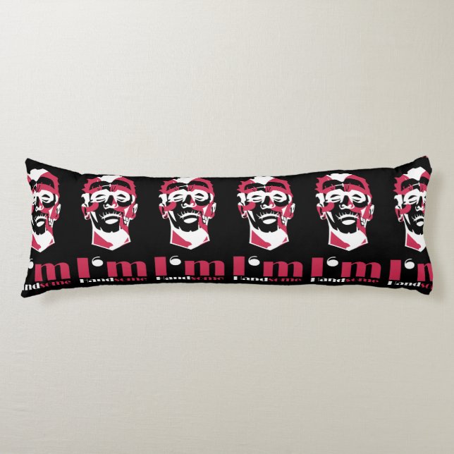 I'm handsome abstract face Case-Mate iPhone case T Body Pillow (Front)