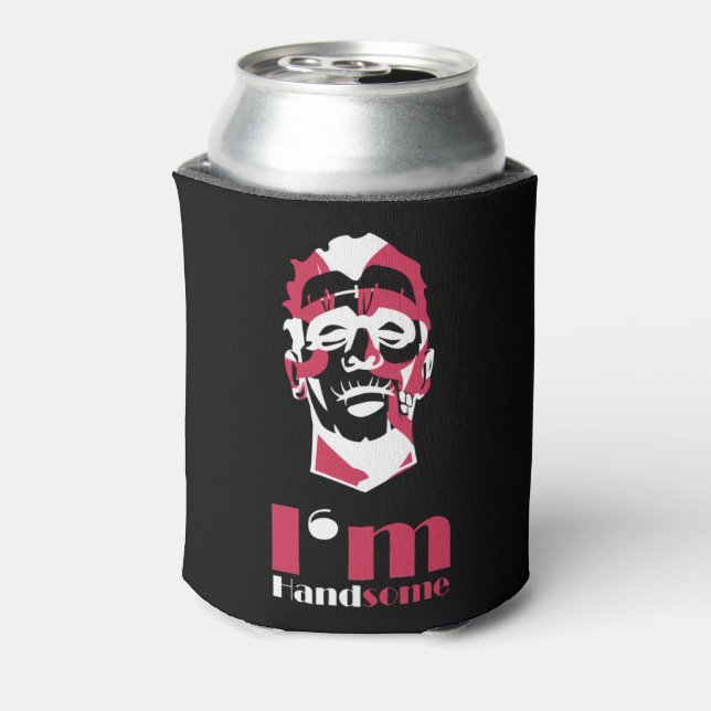 I'm handsome abstract face Case-Mate iPhone case T Can Cooler (Can Back)