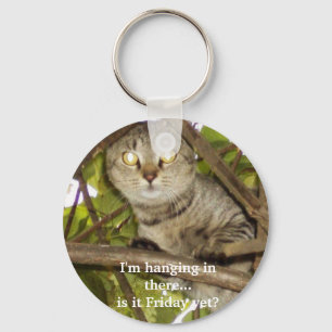 I'm hanging in there...is it Friday yet? Keychain