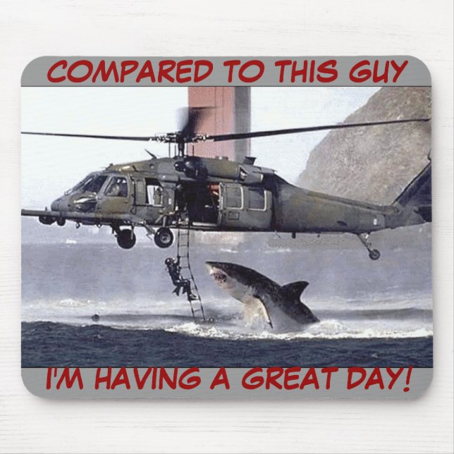 IM HAVING A GREAT DAY OFFICE MOUSEPAD (Front)