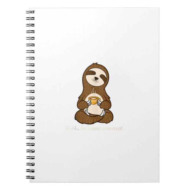 I'm Having A Moment Caffeine Coffee Cafe Otaku Com Notebook (Front)