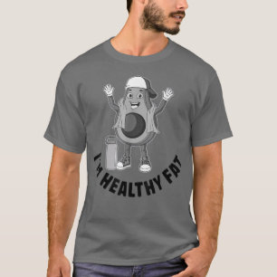 I'm Healthy Fat, Cute Avocado, Funny Vegetarian, V T-Shirt
