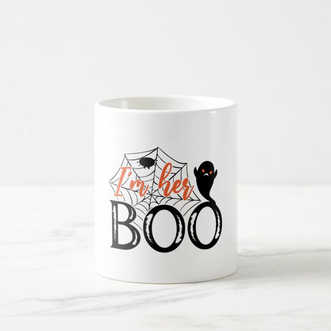 I'm Her Boo Funny Cool Halloween Ghost Coffee Mug (Center)