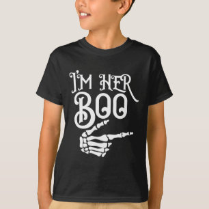 I'm Her Boo I'm His Ghoul Spooky Ghost Halloween C T-Shirt