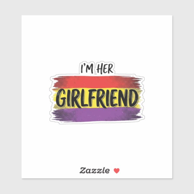 Im Her Girlfriend Rainbow Pride Vector Shirt (Sheet)