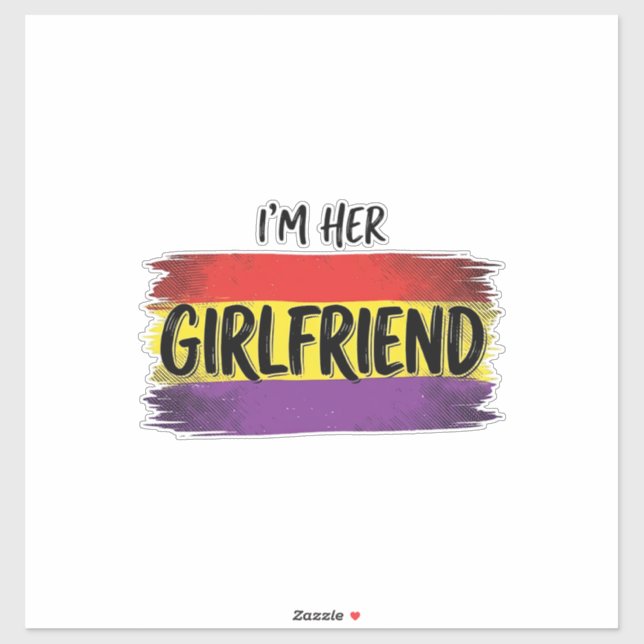 Im Her Girlfriend Rainbow Pride Vector Shirt (Sheet)