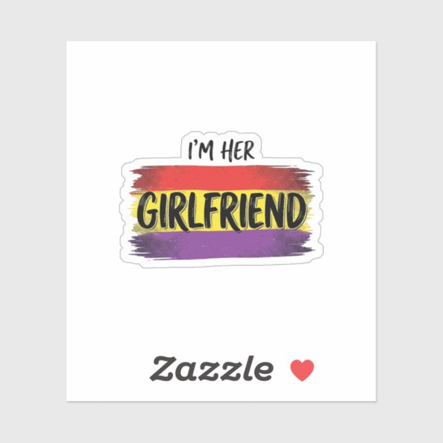 Im Her Girlfriend Rainbow Pride Vector Shirt (Sheet)
