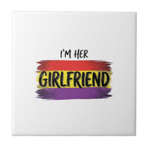 Im Her Girlfriend Rainbow Pride Vector Shirt Tile