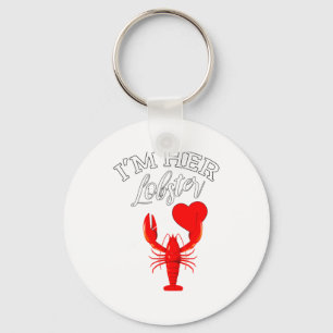 Im Her Lobster Heart Couple Matching Gift Valentin Keychain