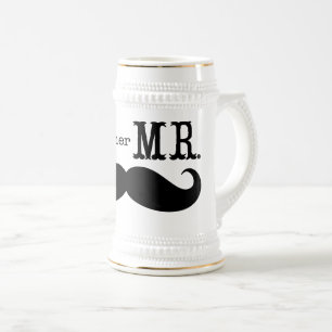 I'm Her Mr. Moustache Grooms Gifts Beer Stein