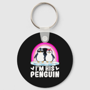 I'm Her Penguin Matching Couple Valentine Love Hea Keychain