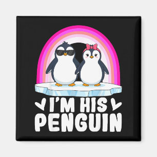 I'm Her Penguin Matching Couple Valentine Love Hea Magnet