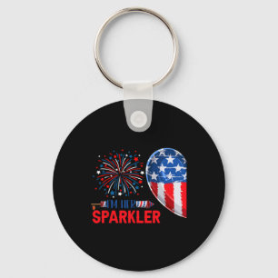 I'm Her Sparkler 4th Of July Funny Couple Costume  Keychain
