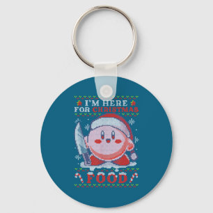 I'm Here For Christmas Food Keychain