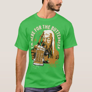 Im Here for the Butterbeer Beer Drinking Wizard T-Shirt