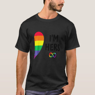 Im Hers Shes Mine Matching For Pride Lesbian Coupl T-Shirt