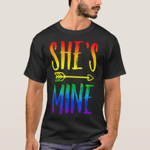 I'M Hers She'S Mine Matching Lgbt Pride Lesbian Co T-Shirt