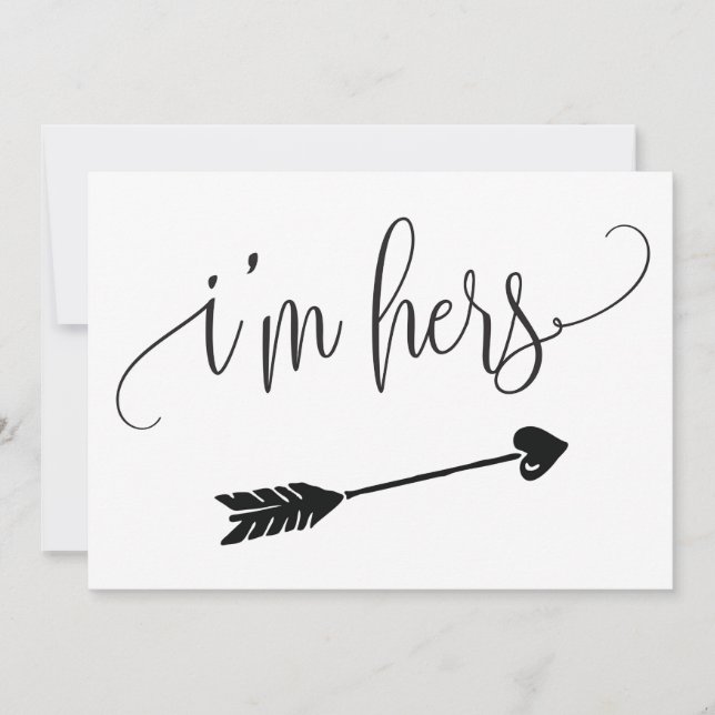 I'm Hers Wedding Sign (Front)
