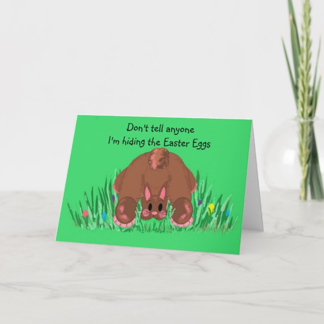 I'm Hiding the Easter Eggs Holiday Card (Front)