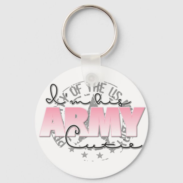 I'm His Army Cutie Keychain (Front)